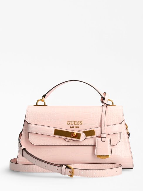 Sac à Main Guess Rose Imprimé Croco Enisa