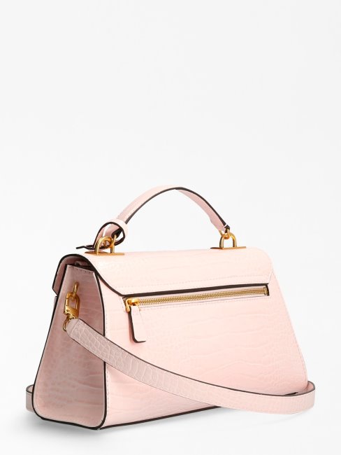 Sac à Main Guess Rose Imprimé Croco Enisa