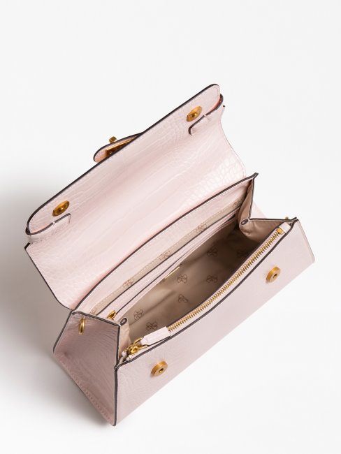 Sac à Main Guess Rose Imprimé Croco Enisa