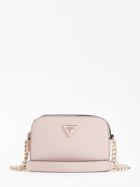 Guess Alexie Saffiano Mini Sac à Bandoulière Rose