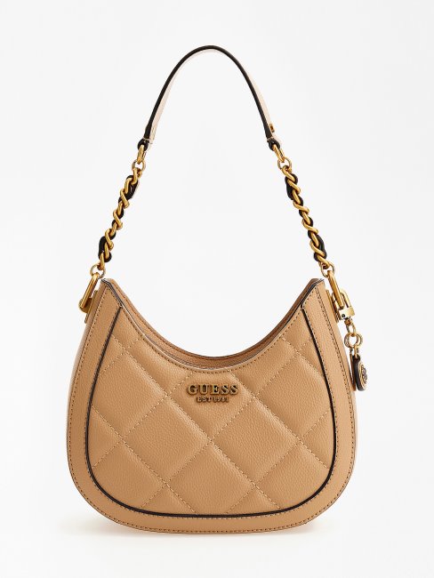Mini Sac Besace Matelassé Abey Beige Guess