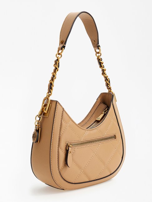 Mini Sac Besace Matelassé Abey Beige Guess