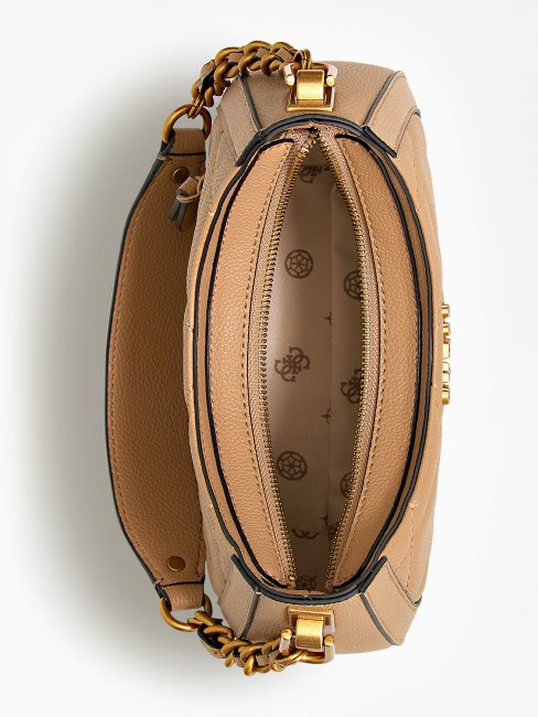 Mini Sac Besace Matelassé Abey Beige Guess