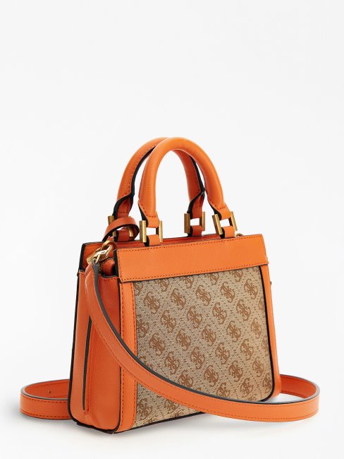 Mini Sac à Main Guess Katey 4g Logo Orange