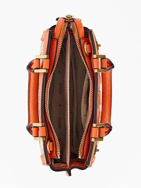 Mini Sac à Main Guess Katey 4g Logo Orange
