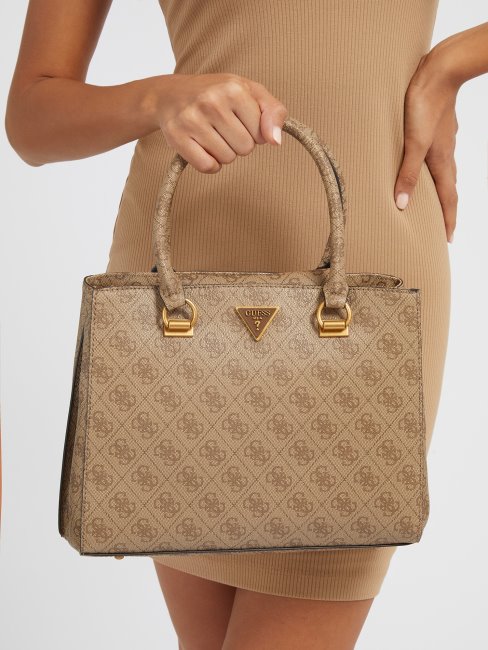 Sac A Main Alexie 4g Logo Guess Beige