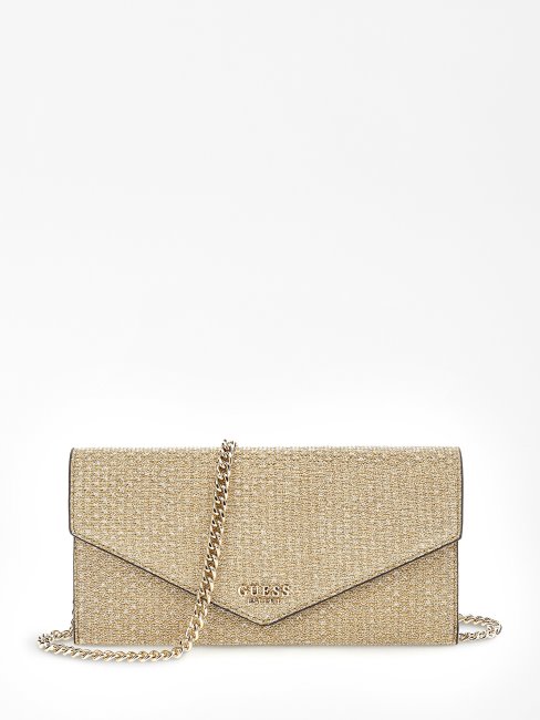 Pochette Ever Lurex Gold Guess
