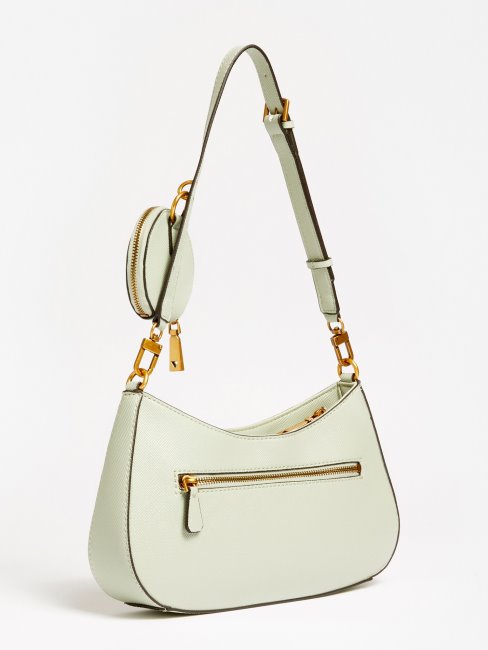 Alexie Saffiano Hobo Devine Vert