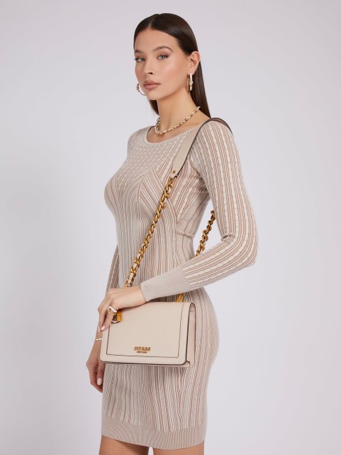 Guess Abey Mini Crossbody Crème