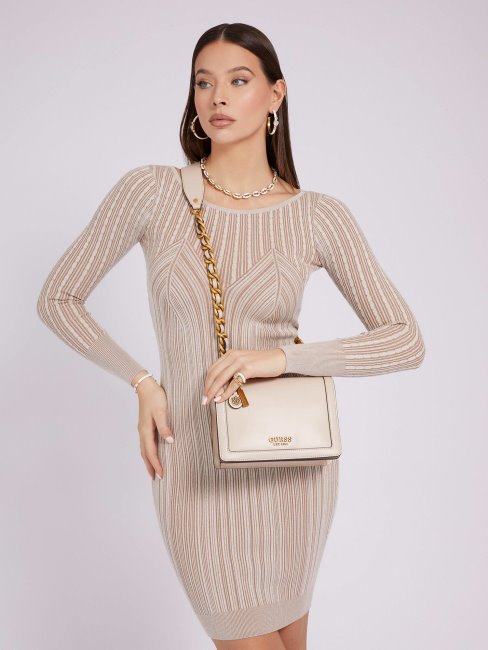 Guess Abey Mini Crossbody Crème