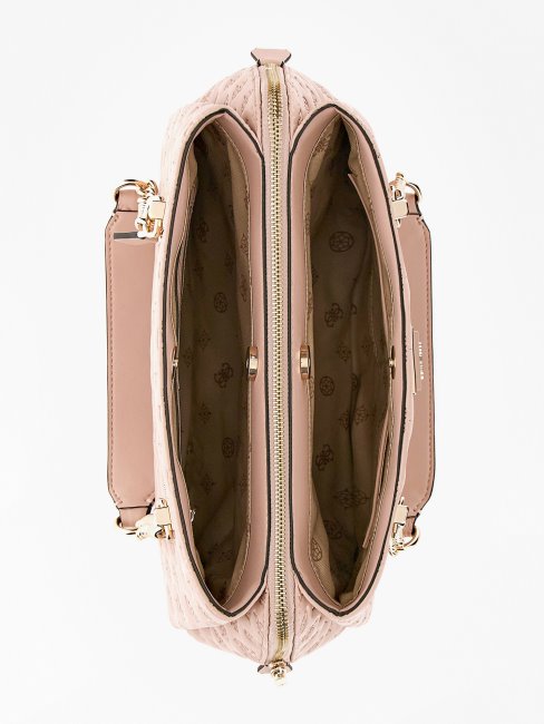 Sac Porté épaule à Logo Estampé Guess La Femme Rose