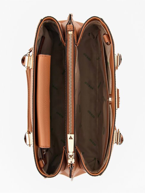 Sac à Main Alexie Saffiano Marron Guess