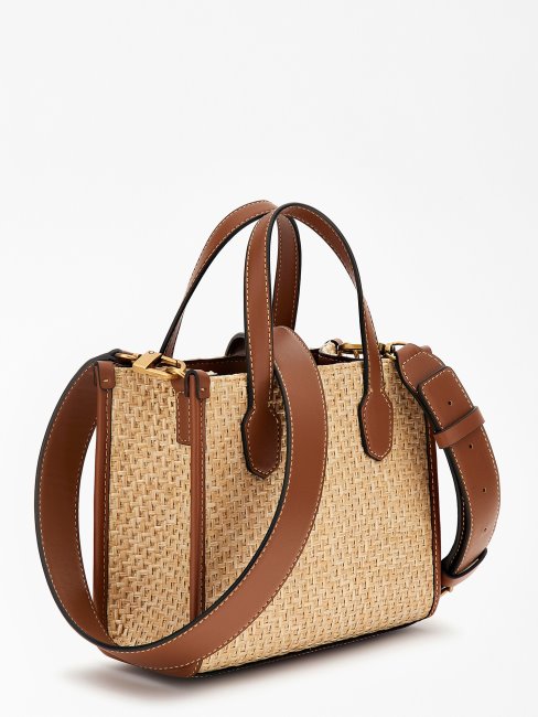 Mini Sac Guess Silvana Logo Marron