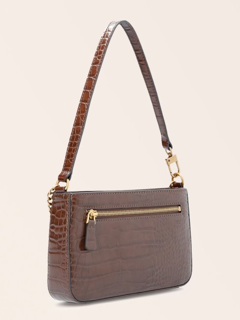 Guess Mini Sac Porté épaule à Imprimé Croco Katey