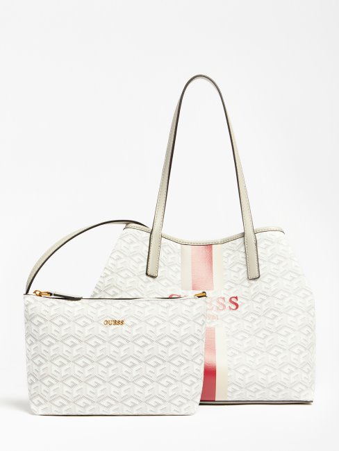 Devinez Vikky G Cube Logo Shopper Crème
