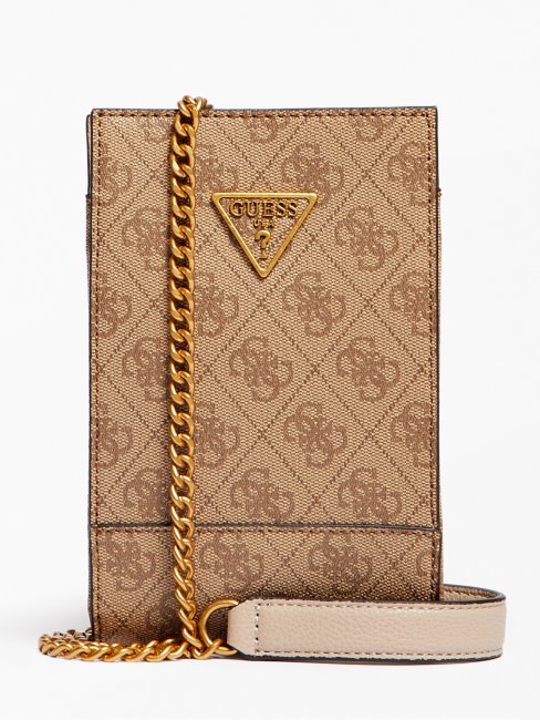 Noelle 4g ​​​​logo Mini Sac à Bandoulière Marron Guess