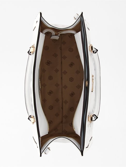 Sac à Main Guess Blanc à Logo Abey Estampé