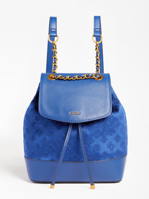 Sac à Dos Inia Velours Bleu Guess