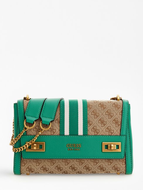 Sac à Bandoulière Guess Katey 4g Vert