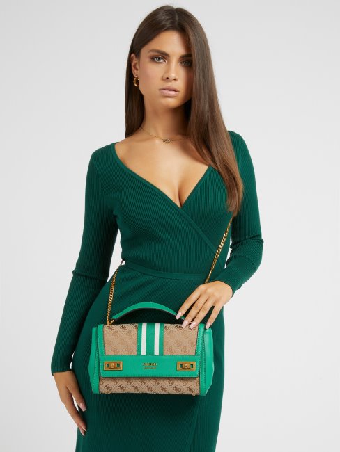 Sac à Bandoulière Guess Katey 4g Vert