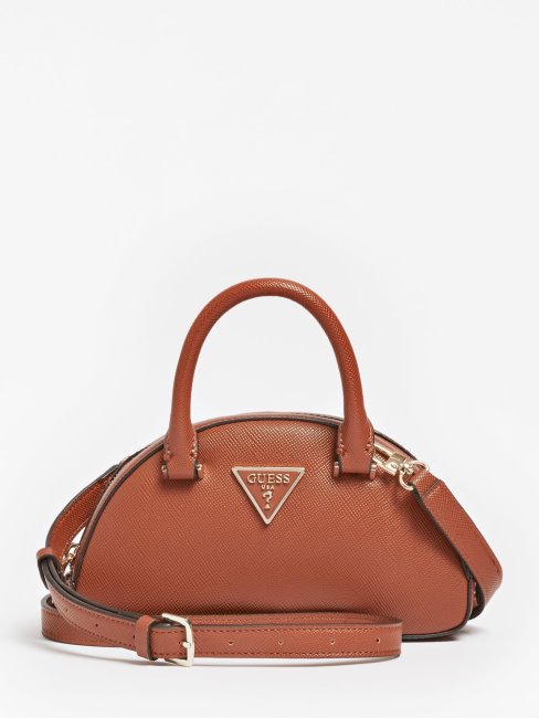 Mini Sac à Main Guess Cordelia Marron Saffiano