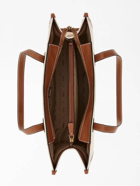 Sac Bandoulière Guess Silvana Logo Marron