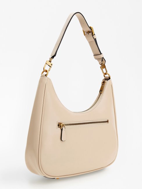 Sac Bandoulière Aviana Logo Crème Guess