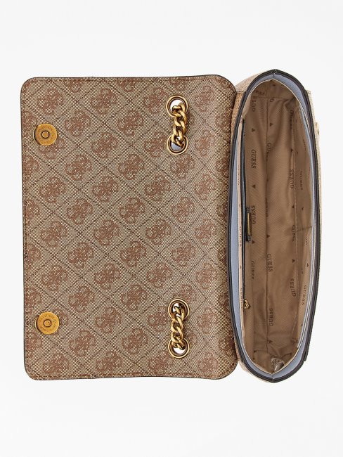 Sac à Bandoulière Bleu Clair Nell 4g Logo Guess