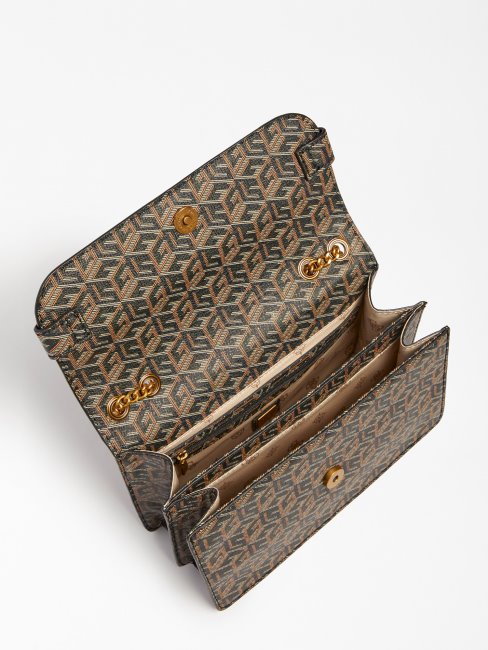 Guess Mini Sac à Bandoulière Matelassé Atene Noir