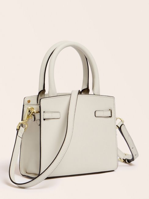 Sac à Main Guess Blanc Cristina En Cuir Véritable