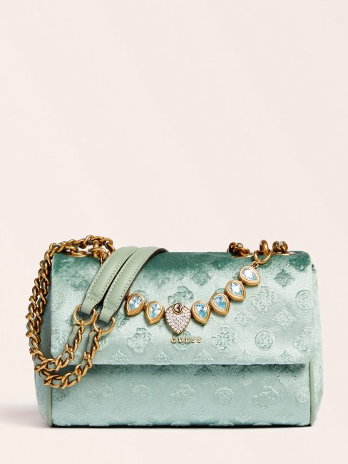 Kimi Velours Bijou Bandoulière Bleu Clair Guess