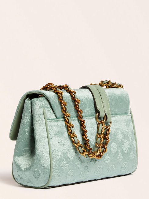 Kimi Velours Bijou Bandoulière Bleu Clair Guess