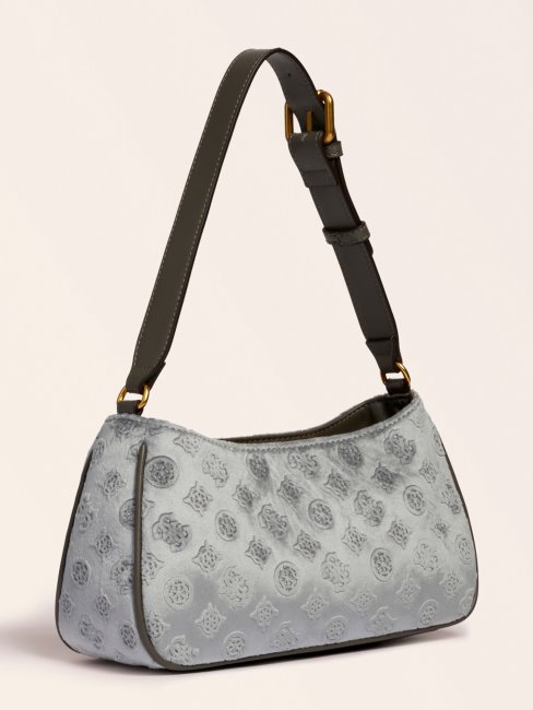 Kimi Sac Bandoulière Velours Guess Gris