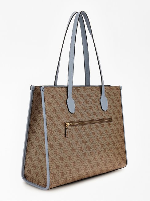 Sac Bandoulière Silvana 4g Logo Bleu Clair Guess