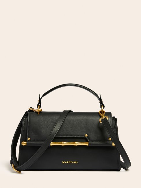 Alia Sac à Main En Cuir Véritable Noir Guess