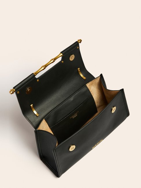 Alia Sac à Main En Cuir Véritable Noir Guess