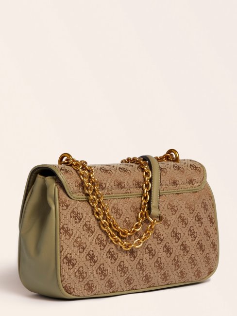 Sac Bandoulière Guess Vert Aileen 4g Logo