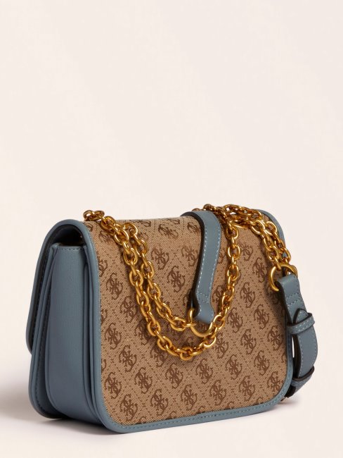 Sac à Bandoulière Aileen 4g Logo Guess Bleu
