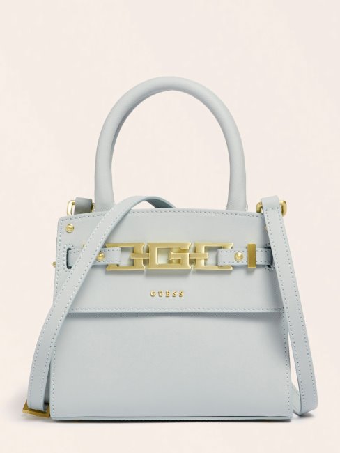 Sac à Main Guess Bleu Clair Cristina En Cuir Véritable