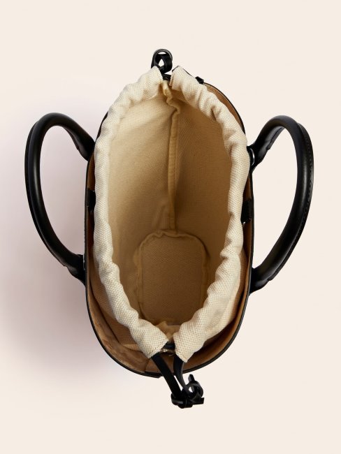 Jary Sac à Main En Cuir Véritable Noir Guess