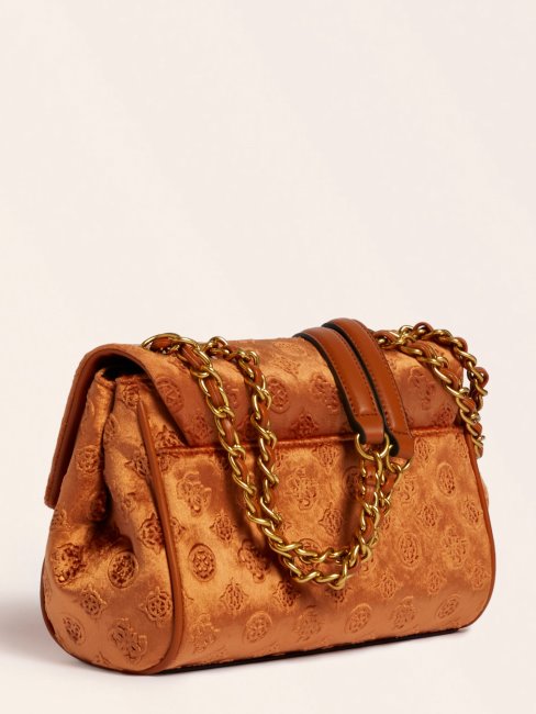 Sac Bandoulière Guess Kimi Orange En Velours