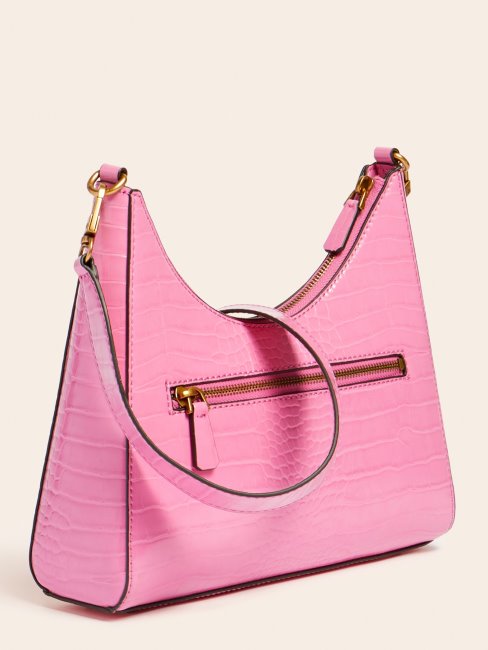 Stephi Imprimé Croco Hobo Guess Rose