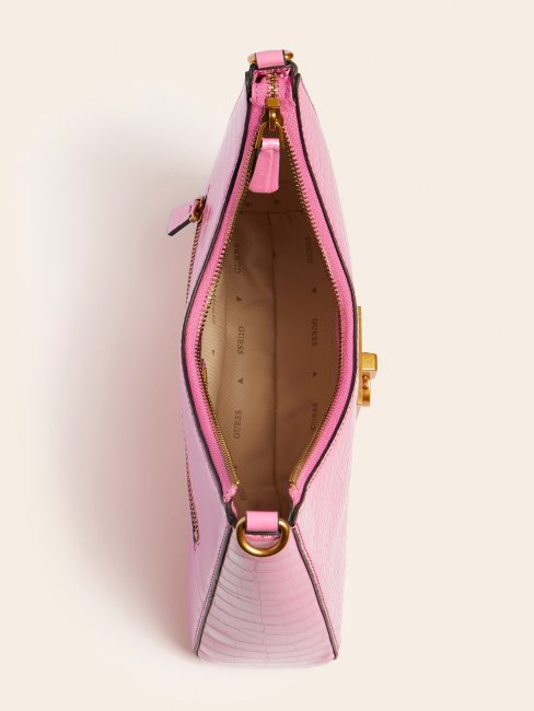 Stephi Imprimé Croco Hobo Guess Rose