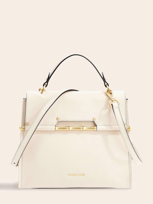 Sac à Main Guess Blanc Alia En Cuir Véritable