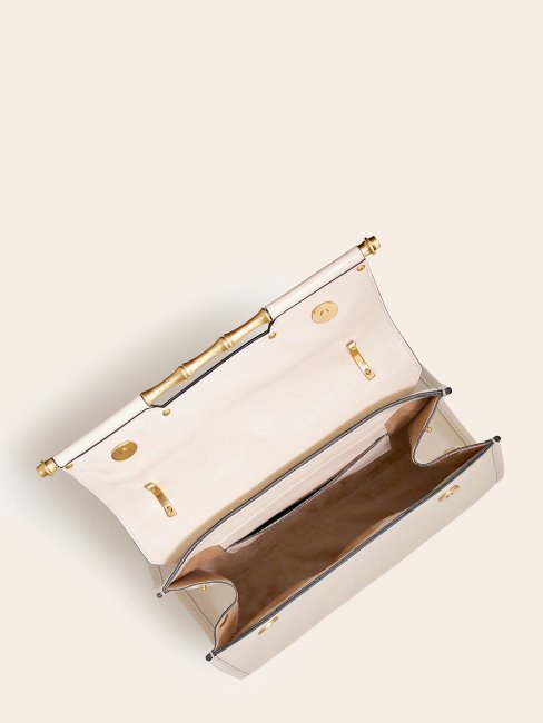 Sac à Main Guess Blanc Alia En Cuir Véritable