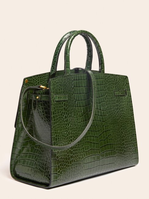 Sac à Main Bleu Cristina En Véritable Cuir Guess