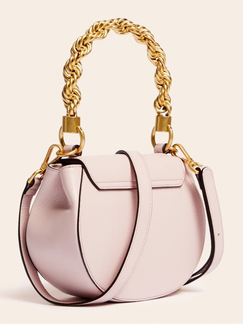 Mini Sac à Main Guess Rose En Cuir Véritable Aida
