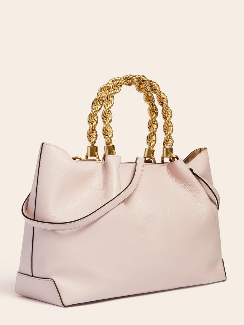 Aida Sac à Main En Cuir Véritable Guess Rose