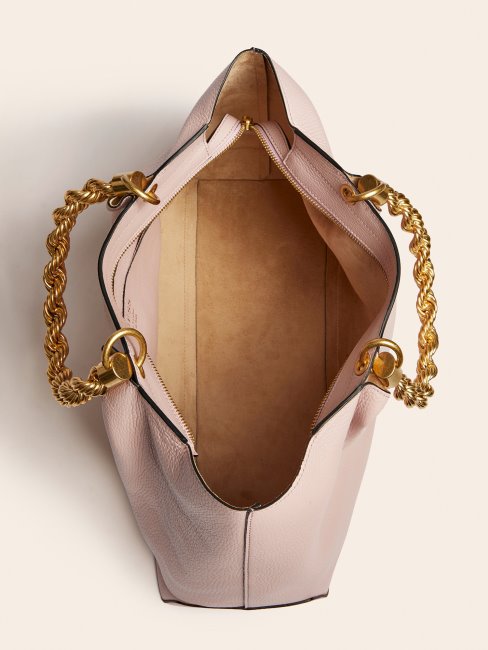 Aida Sac à Main En Cuir Véritable Guess Rose