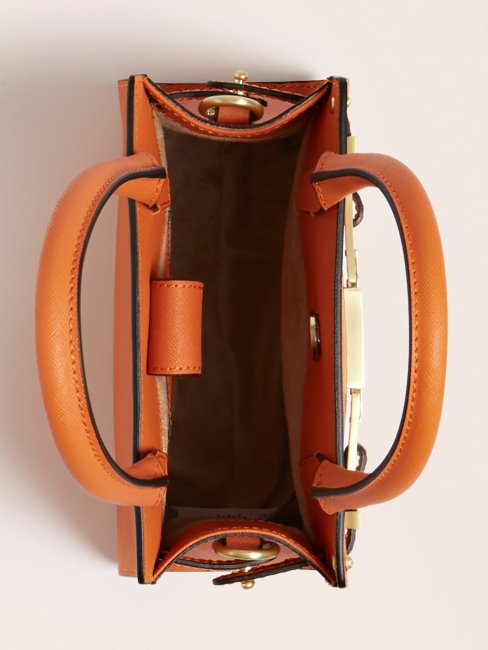 Guess Sac à Main Cristina En Cuir Véritable Orange